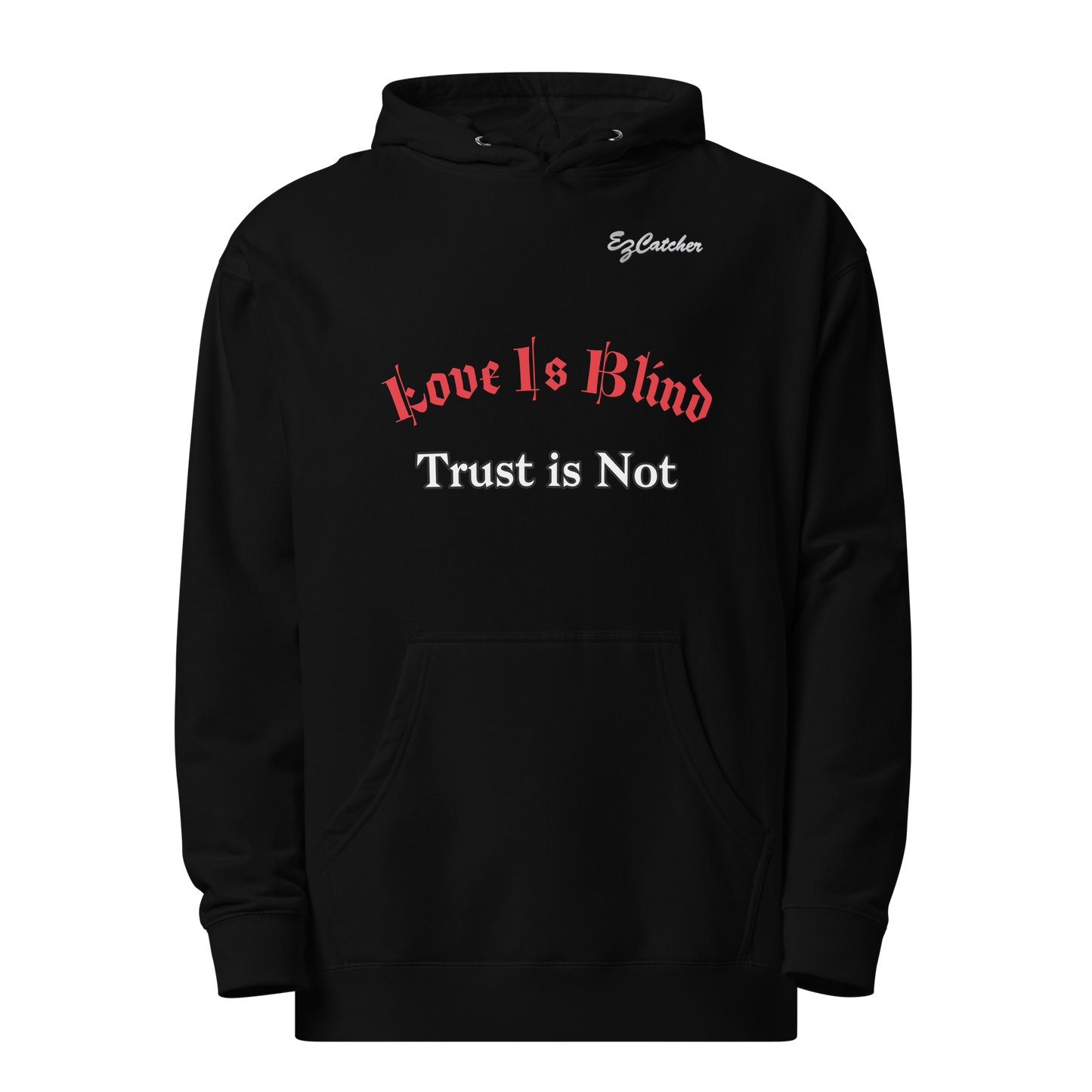 "BLIND TRUST"Unisex midweight hoodie